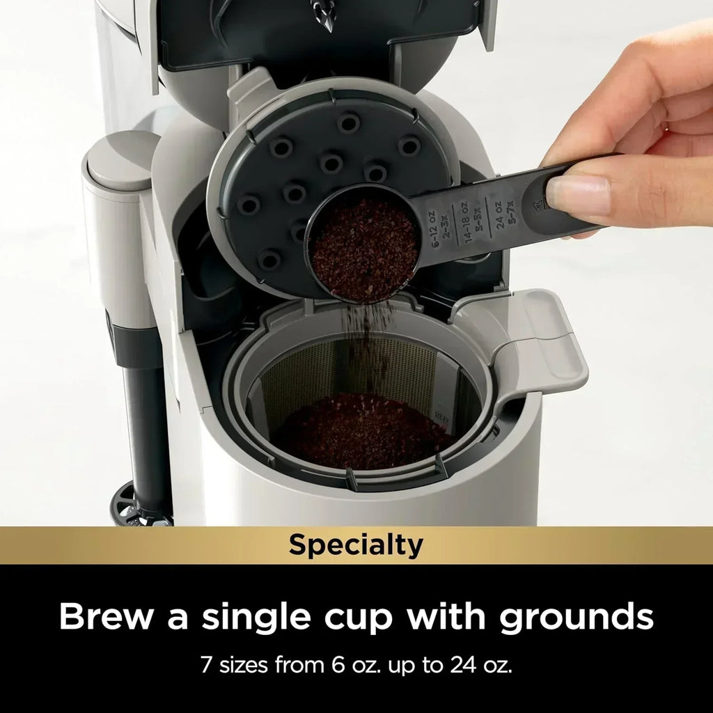 Ninja Coffee Maker Single Cup Brews with pods and grounds K-Cup compatible 4 brewing methods wourant