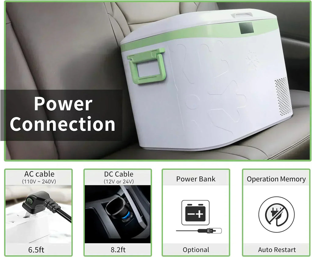 Car Fridge Portable 12 Volt Refrigerator 23 Quart (22 Liter) Freezer Compressor Cooler 12V/24V wourant