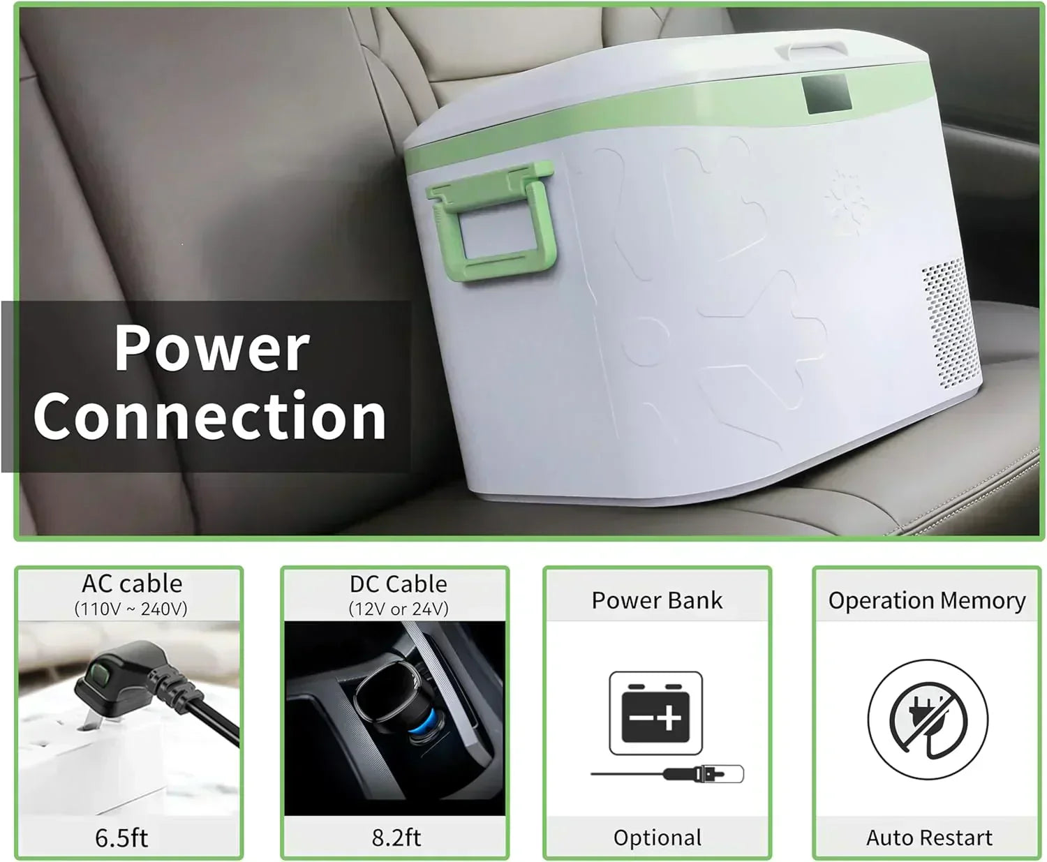 Car Fridge Portable 12 Volt Refrigerator 23 Quart (22 Liter) Freezer Compressor Cooler 12V/24V wourant