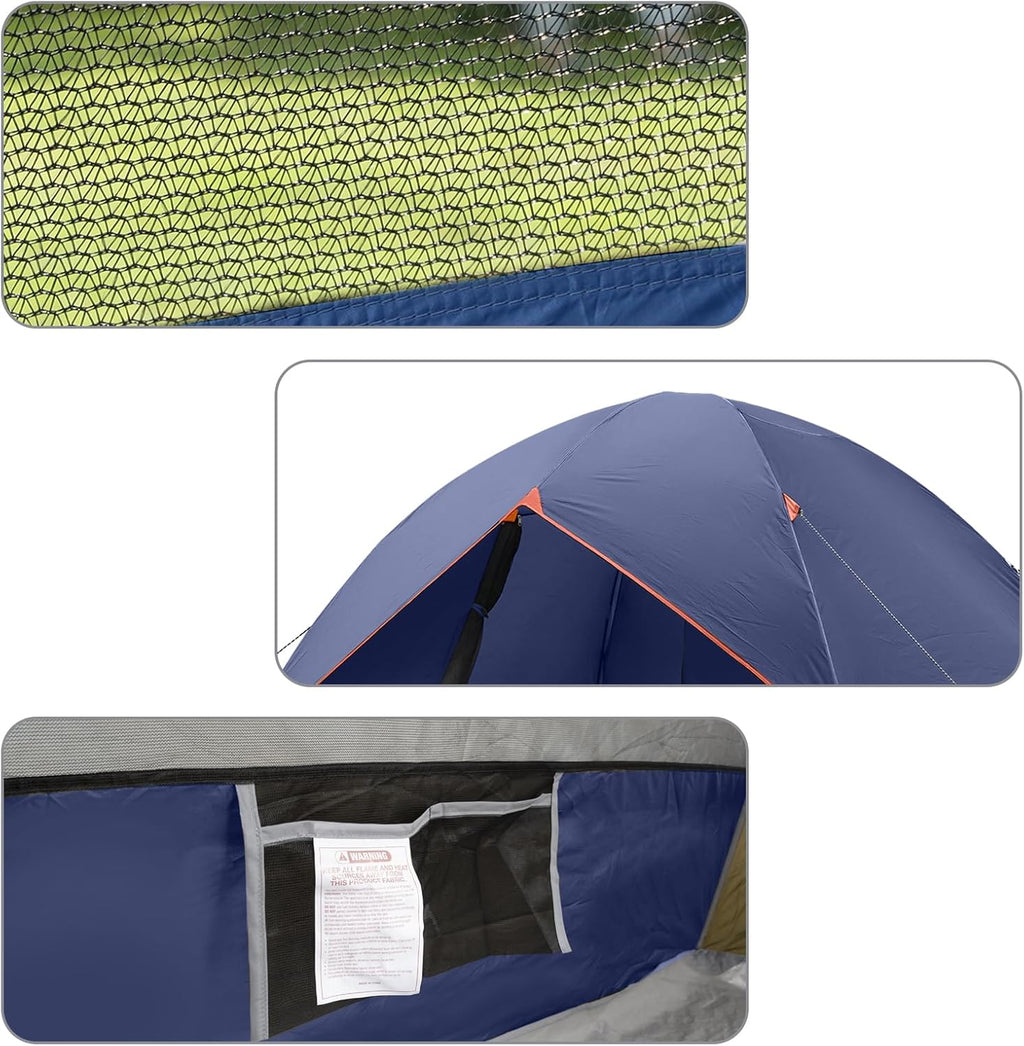 Camping Tent 2/3/4/6 Person Dome Tent Portable Camping Tent Outdoor and Backpacking Beach wourant