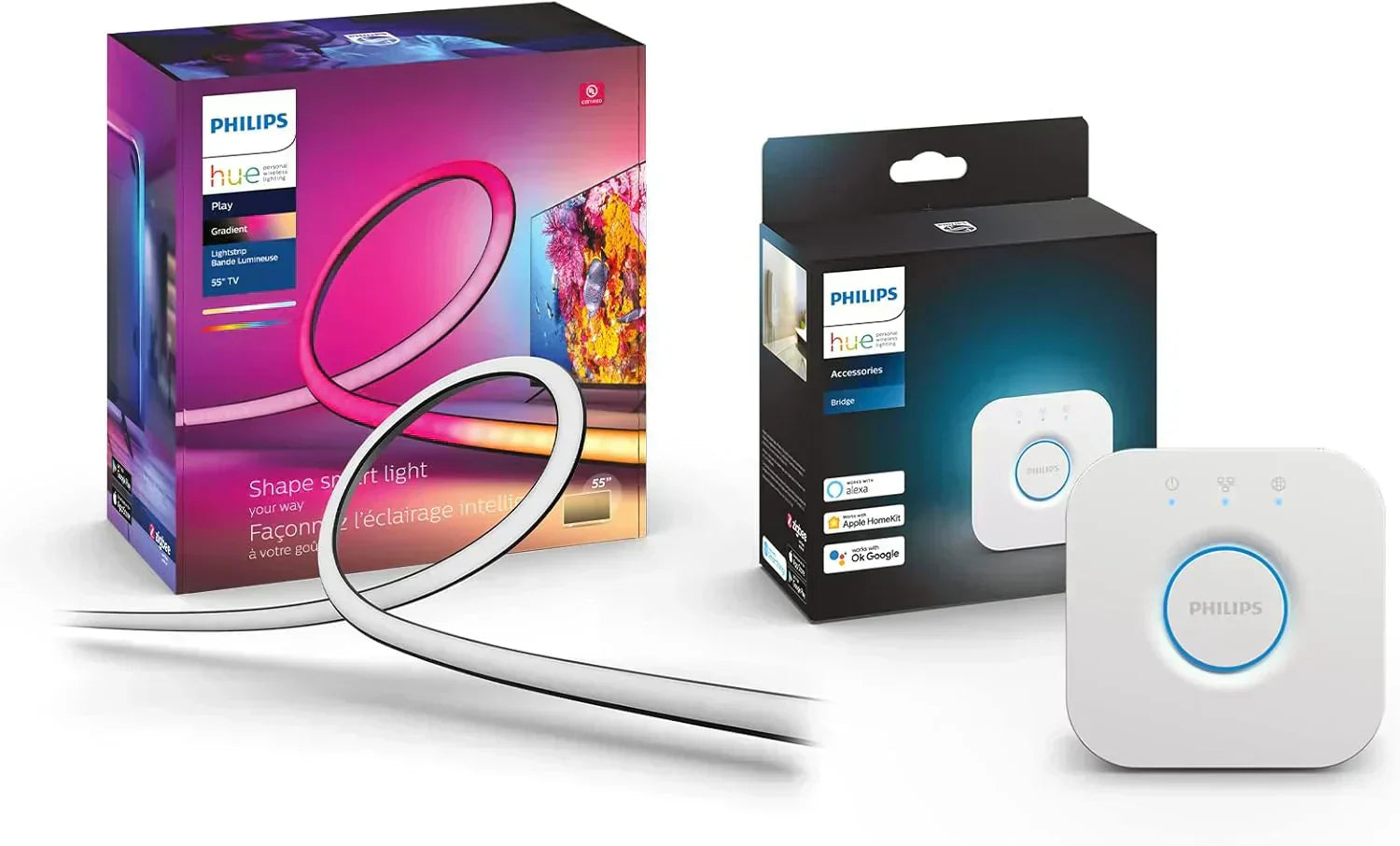 65-inch smart TV light strip flowing color-changing LED light strip backlight synced wourant