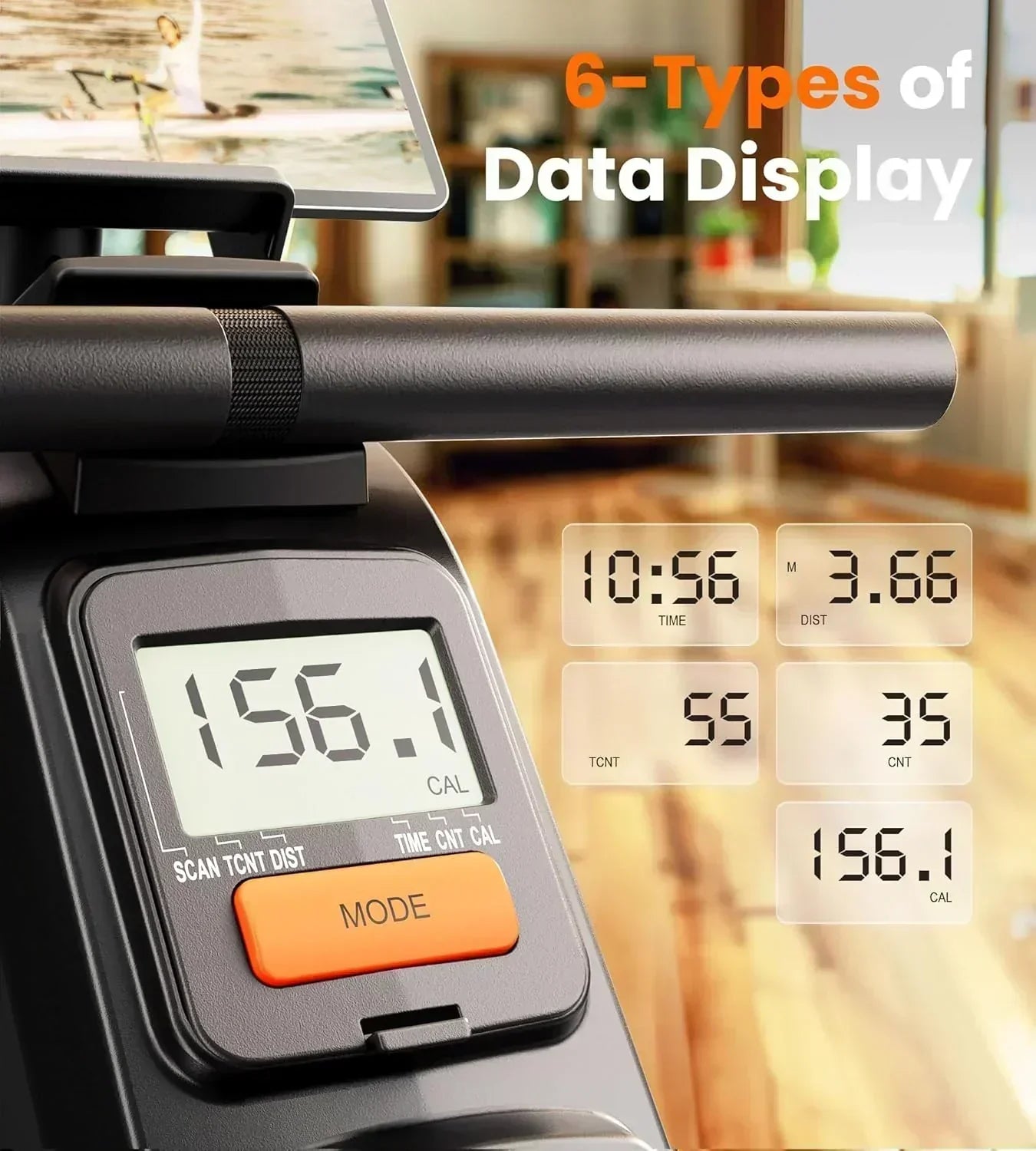 YOSUDA Home Magnet/Water Resistance Rowing Machine Support Bluetooth and Applications wourant