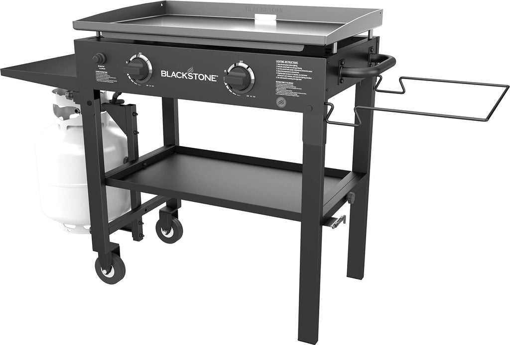 Blackstone 1853 Flat Top Gas Grill 2 Burner Propane Fuelled Rear Grease Management System wourant