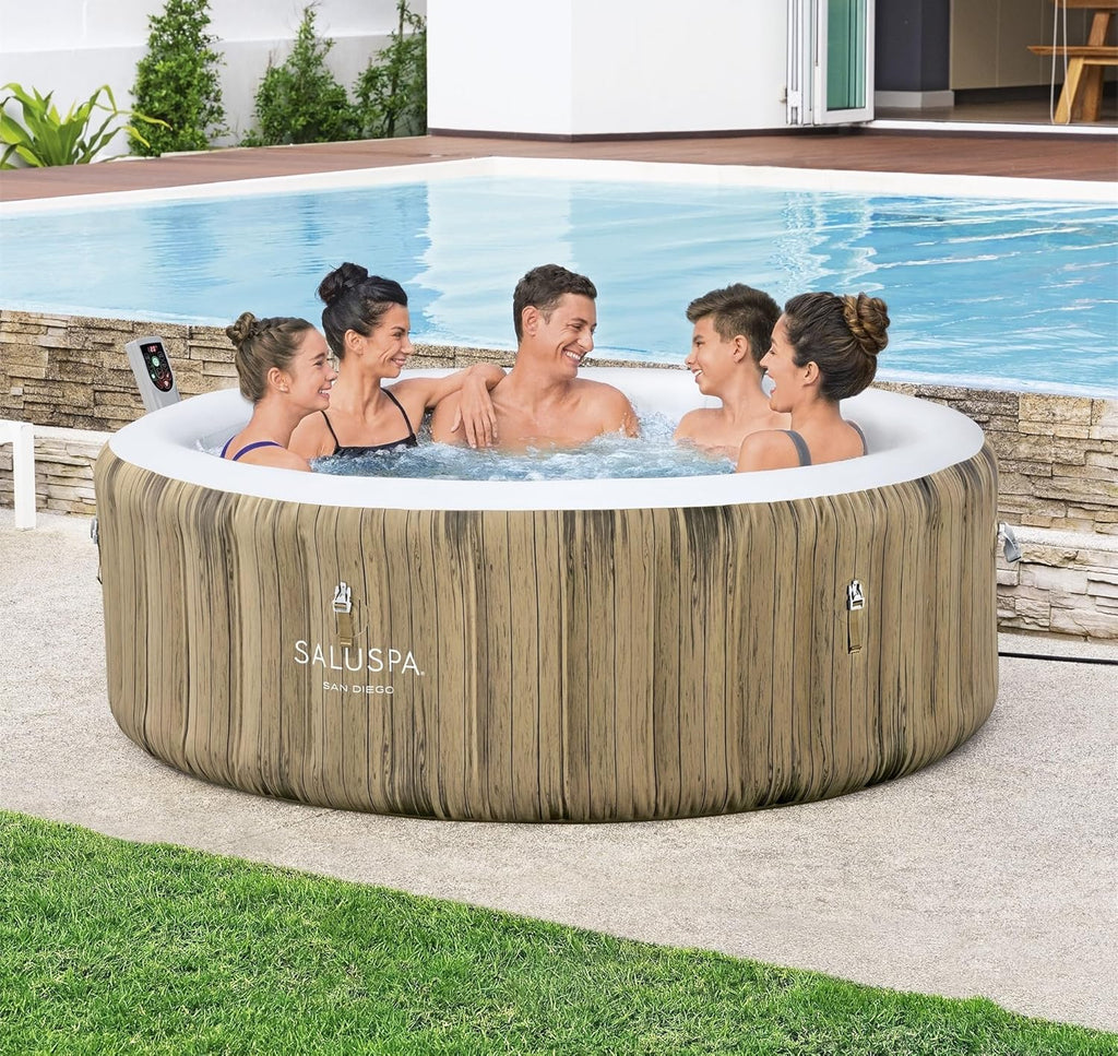 Bestway SaluSpa Miami EnergySense AirJet Inflatable Hot Tub Spa 71" x 26" Portable Hot Tub wourant