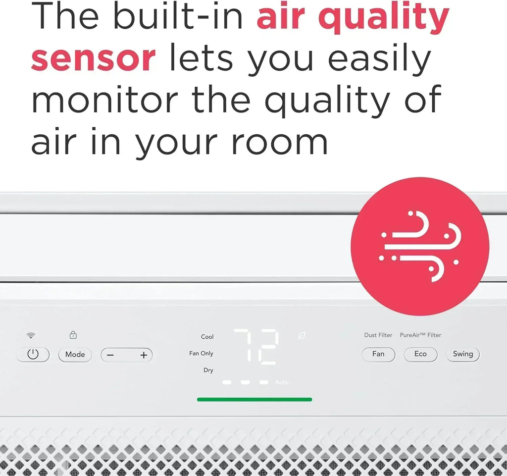 Frigidaire GHWQ103WC1 Inverter Quiet Temp Room Air Conditioner 10,000 BTU with Wi-Fi Connected wourant