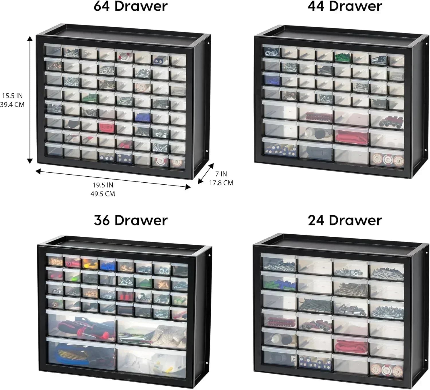 IRIS USA Screw Tool Organizer Small Parts Cabinet Chest Storage Drawers Organization Toolbox wourant