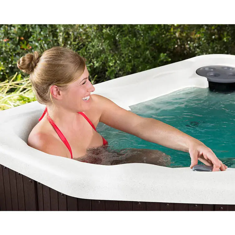 Lifesmart Spas 3 Person 17 Jet Plug And Play Hot Tub with Ozonator in Espresso wourant
