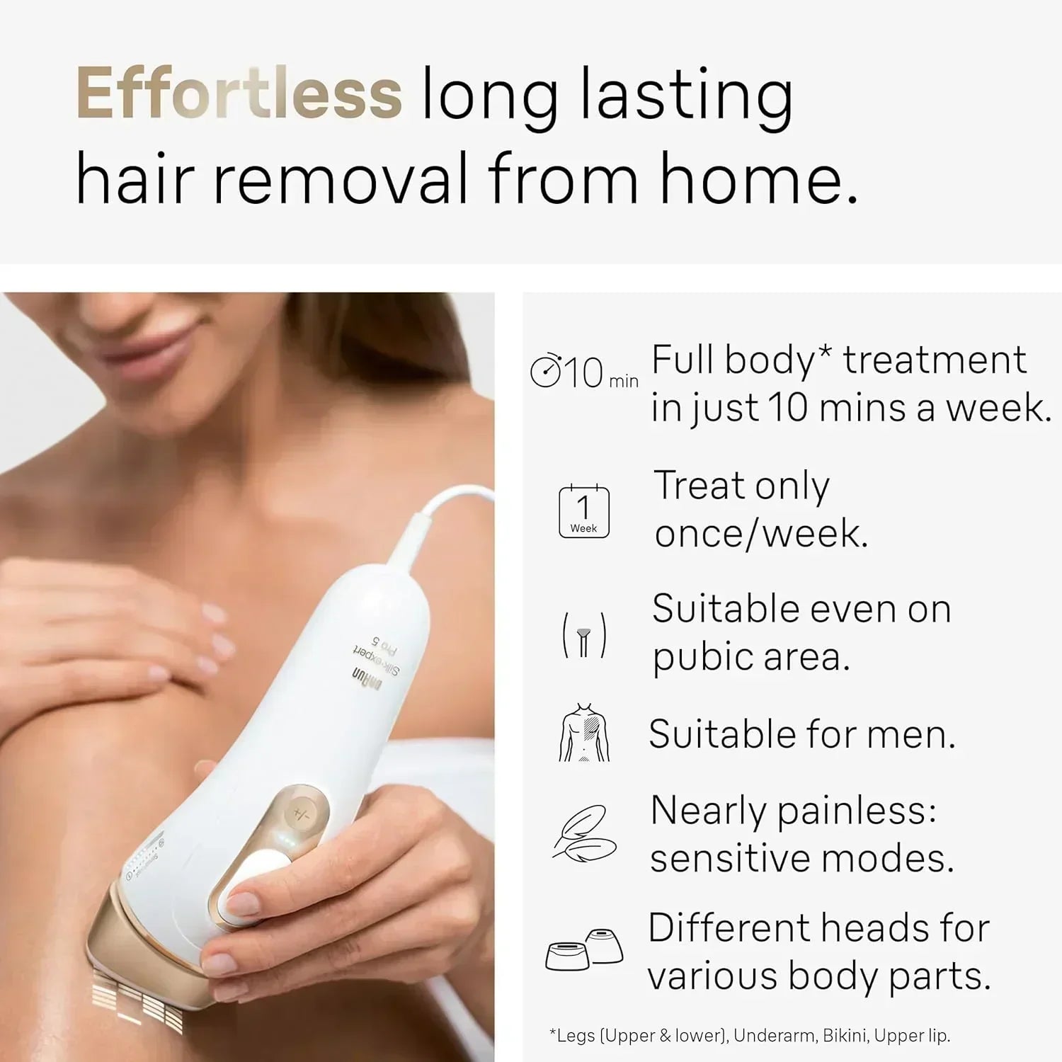 Braun IPL at Home Laser Hair Removal for Women and Men Silk Expert Pro 5 PL5137 wourant