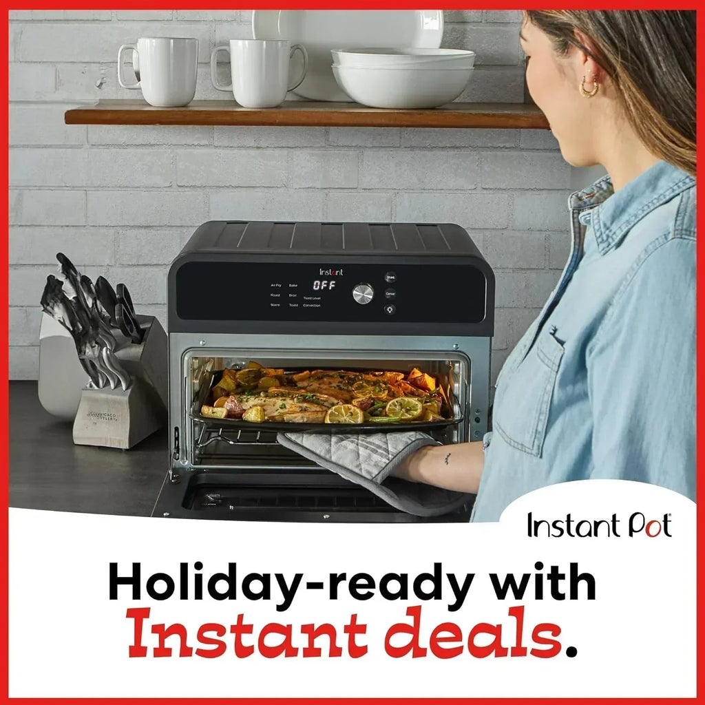Instant Pot Omni Plus 19QT/18L Toaster Oven Air Fryer 10-in-1 Functions Fits 12" Pizza Crisp Broil wourant