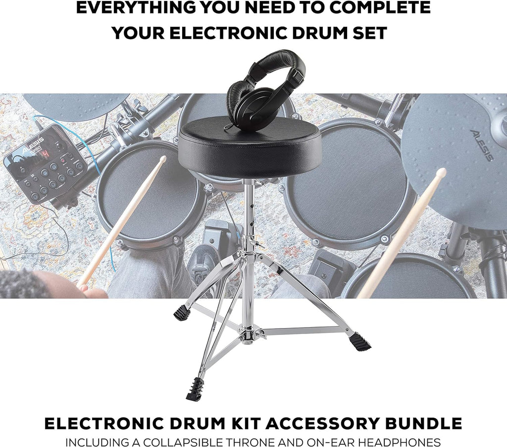 Alesis Turbo Mesh Kit - Electric Drum Set with Over 100 Sounds Mesh Drum Pad wourant