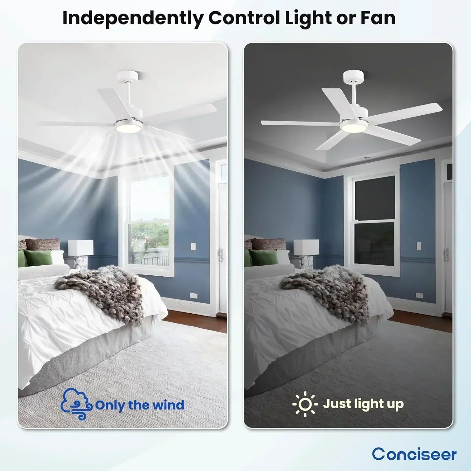 Modern ceiling fan 72 inch bedroom living room library cafe outdoor/industrial wourant