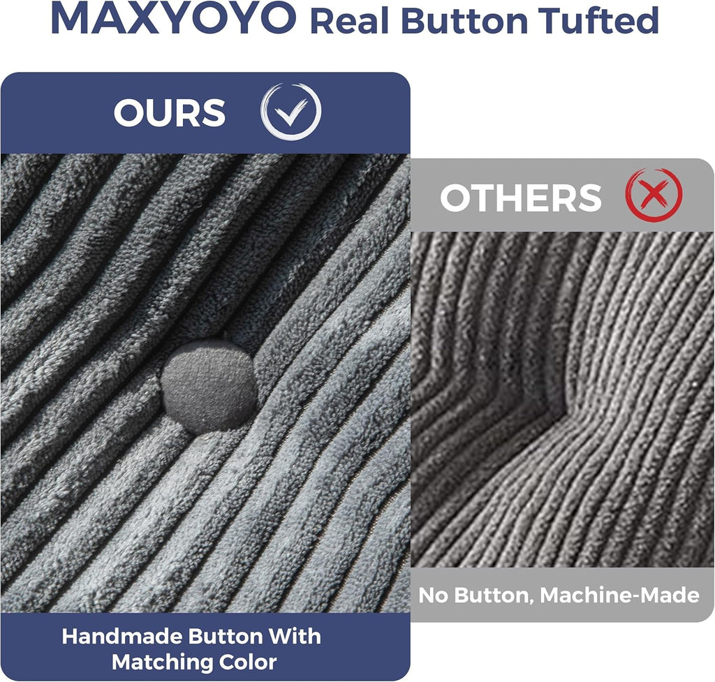 MAXYOYO Folding Sofa Bed Convertible Sleeper Chair with Pillow Foldable Mattress with Back Support wourant
