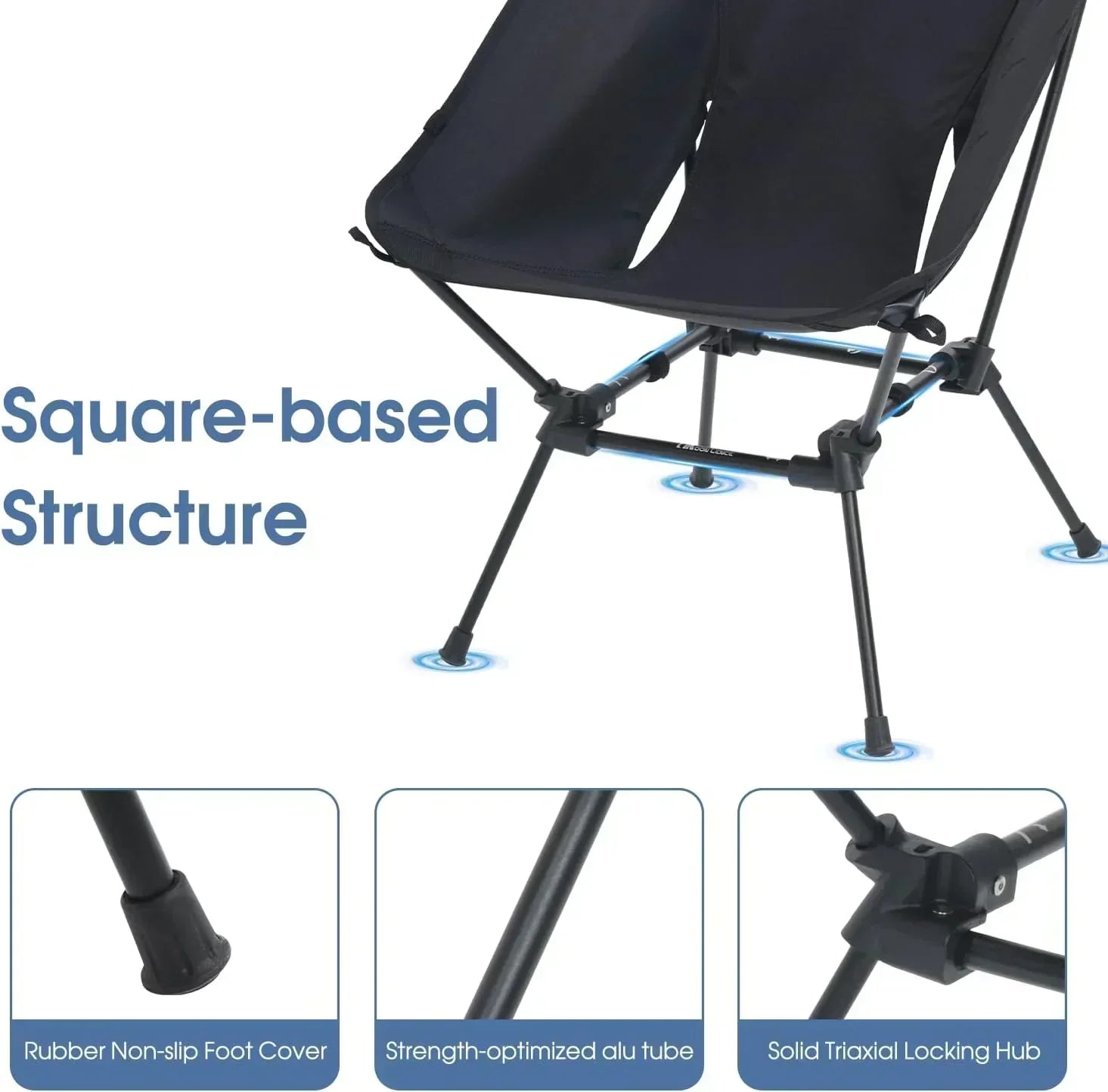 Portable Camping Chair Plus Folding Chair for Backpacking and Hiking wourant