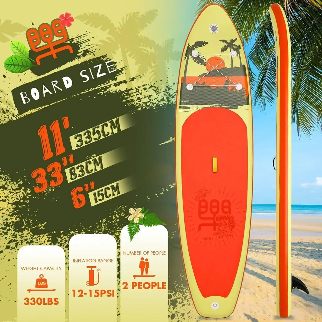 FunWater Inflatable Stand Up Paddle Board Premium SUP Paddle Accessories EVA Deck wourant