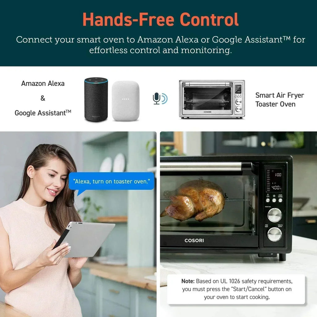 Air Fryer Toaster Oven Combo 13-in-1 32Qt APP Voice Control Convection Oven Countertop wourant