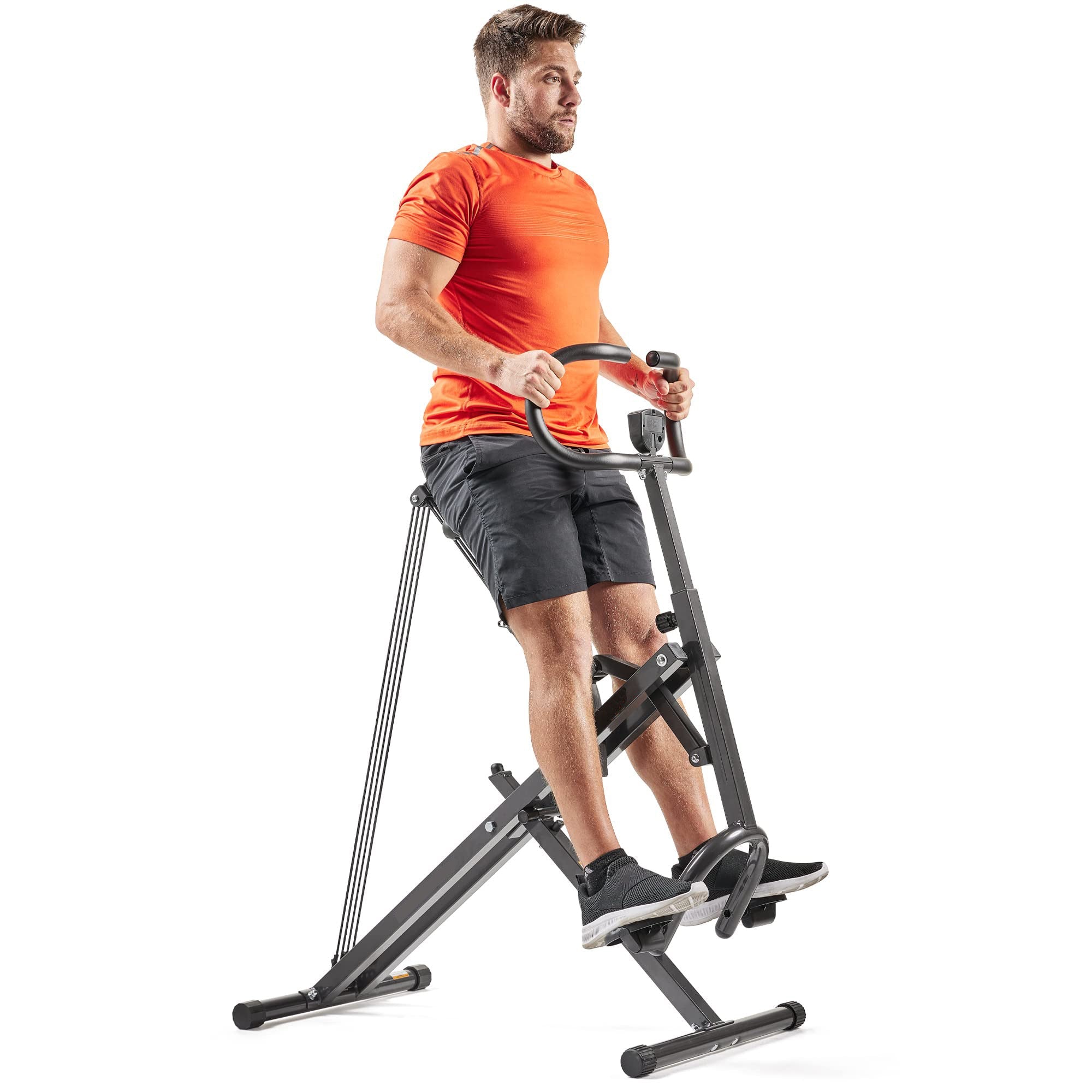 Heavy Duty Assisted Squat Machine with 300 LB Max Weight Capacity, Adjustable Resistance and Thick Padded Seat wourant