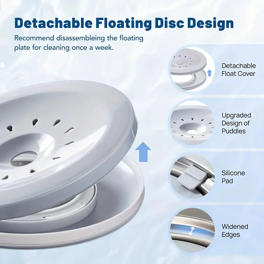 Stainless Steel No Spill Dog Water Bowl with Float Plate for Travel and Car Use wourant